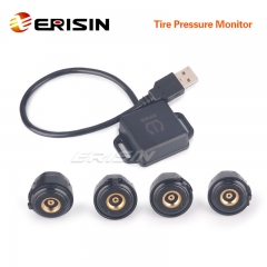 Erisin ES341 USB TPMS Module Tire Pressure 4 Sensors For Android 6.0/7.1/8.0/8.1 Units Stereo