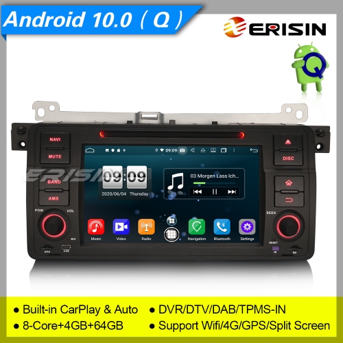 GPS Android 10.0 PX5 Autoradio BMW E46 M3 MG ZT Rover 75 3er DVD DAB+ DVR SWC 7" Erisin ES8746B