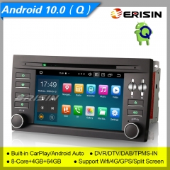 4+64G 8 Core DSP CarPlay Autoradio Porsche Cayenne Android 10 DAB+GPS DSP TNT TPMS DVD DVR OBD Erisin ES8197S