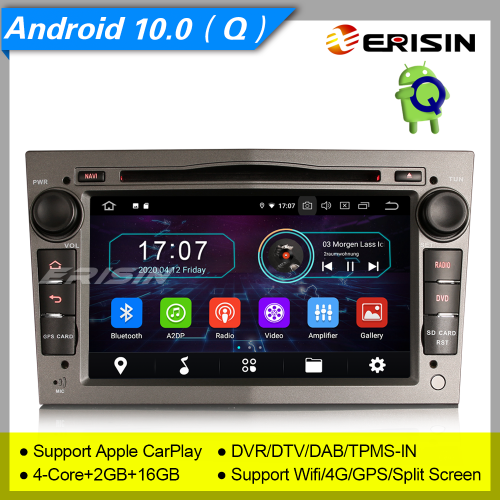 PX30 2+16GB Android 10.0 Vauxhall Opel Autoradio Signum Corsa C D Antara Vivaro Combo Vectra Meriva Zafira Vivaro Tigra DAB+GPS DVR Erisin ES5960PG