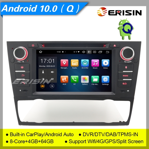 4+64G PX5 CarPlay Android 10.0 Autoradio BMW 3er E90 E91 E92 E93 M3 DVR DAB+DSP TPMS TNT SWC DVD TPMS 7" Erisin ES8167B