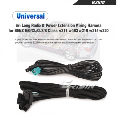 Faisceau de câbles d'alimentation d'extension universel Benz 6 m pour classe E / G / CLS / S W211 W463 W219 W215 W220 Erisin BZ6M