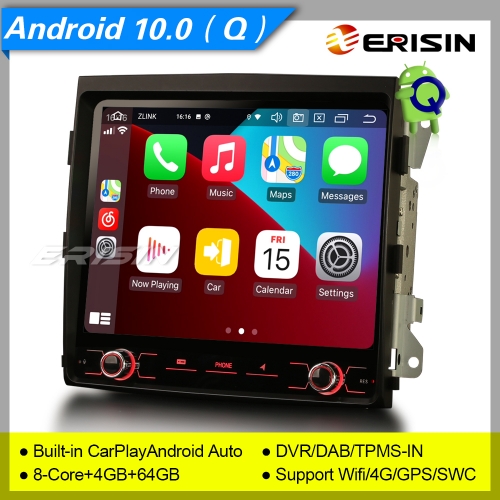CarPlay DSP 4+64GB 8 Core IPS Android 10.0 Autoradio PORSCHE CAYENNE 2010-2017 DAB+ TNT DVR TPMS GPS TPMS 8.4" Erisin ES8142C