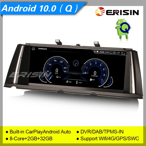 2+32GB PX5 8-Core CarPlay Android 10.0 Autoradio BMW 7er F01/F02 CIC NBT SWC GPS DAB+ DVR TPMS IPS 10.25" Erisin ES2871B