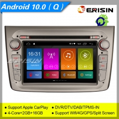 Erisin ES3030GM SWC GPS Android 10.0 Alfa Romeo Mito Autoradio DAB+OBD TNT CarPlay DSP DVR 7"3030 TPMS OBD II USB CAM Mirror Link 4G CarPlay