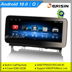 2+32GB MTK6737 CarPlay/Auto Android 10.0 Autoradio Mercedes Benz C-Class W204 NTG 4.0 SWC GPS DAB+ 4G IPS 10.25