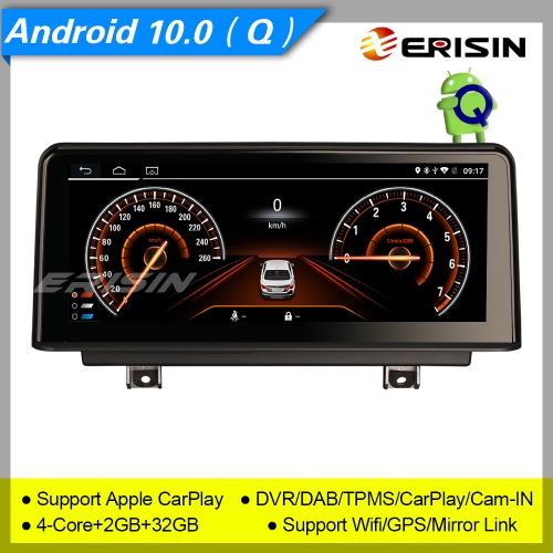 2+32GB MTK6737 Android 10.0 Autoradio BMW 1er F20 F21 / 2er F23 NBT Idrive Centric System GPS DAB+ TPMS DVR BT 4G SWC IPS 10.25" Erisin ES2620B