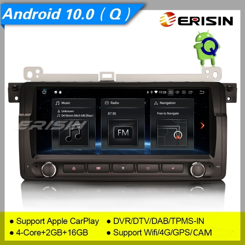 2+16GB PX30 CarPlay BT5.0 GPS Android 10.0 BMW E46 Autoradio M3 MG ZT Rover 75 DAB+ TNT OBD DVR 8.8" Erisin ES5146B